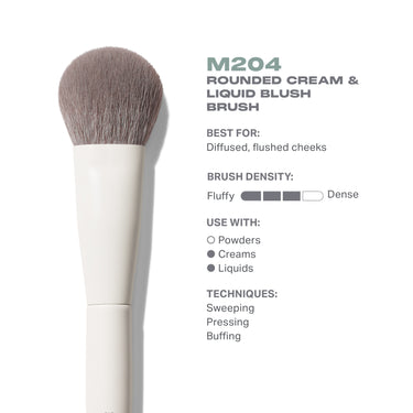 Rounded Cream & Liquid Blush Brush - Morphe