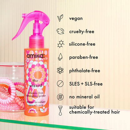 The Wizard Solicone Free Detangling Primer - Amika