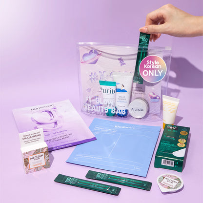 K-Glow Beauty Bag 8pcs must have skincare Products