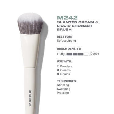 Slanted Cream & Liquid Bronzer Brush - Morphe