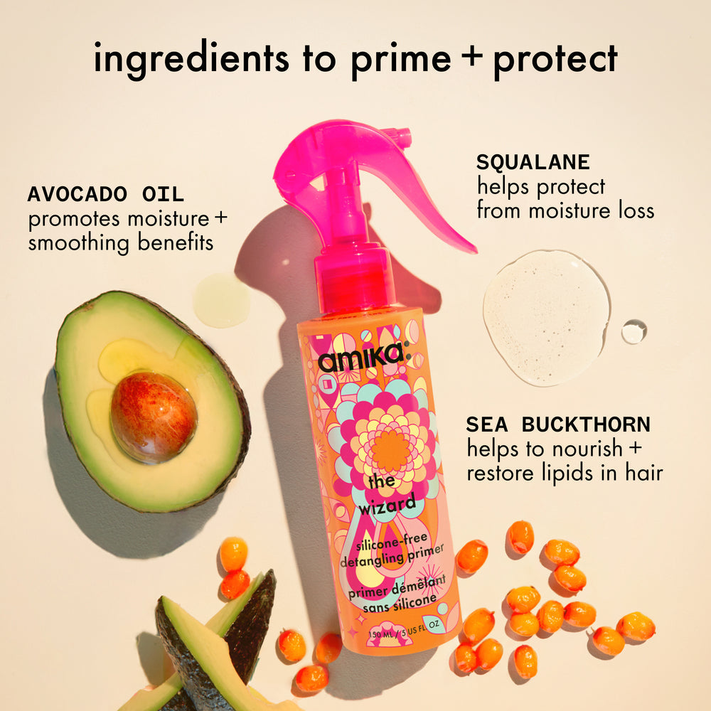 The Wizard Solicone Free Detangling Primer - Amika