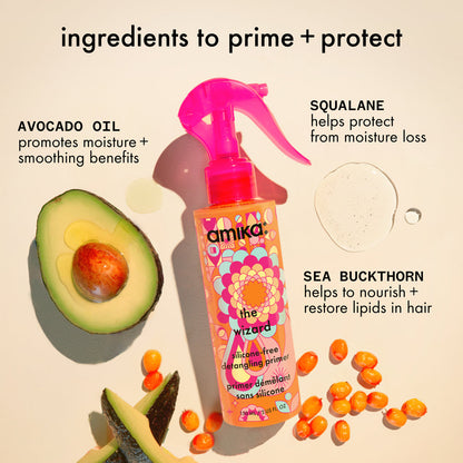 The Wizard Solicone Free Detangling Primer - Amika