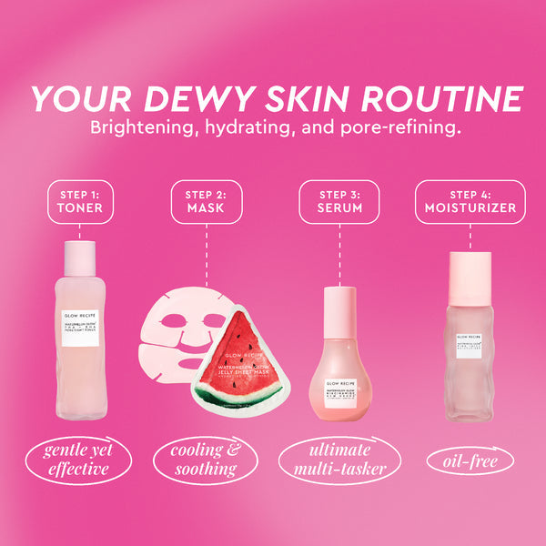 Watermelon Glow Dewy Skin Routine - Glow Recipe