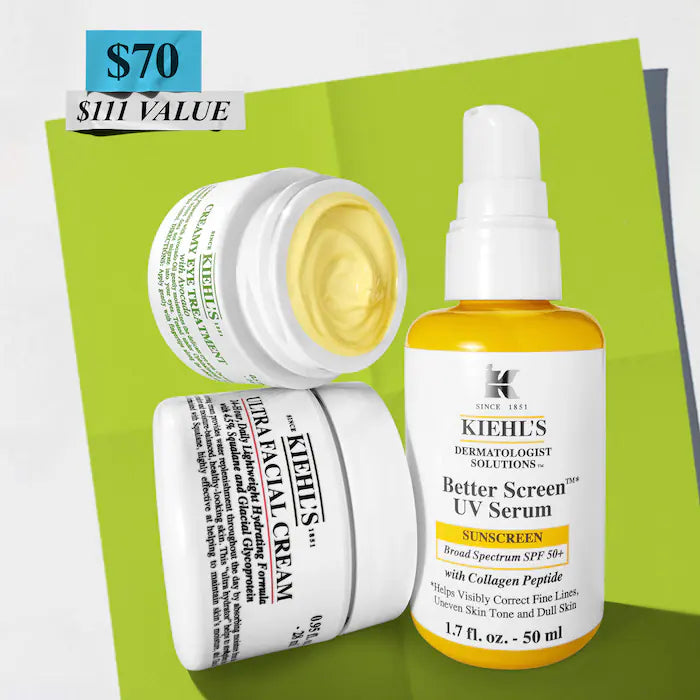 Moisturize And Help Protect Set - Sience Kiehls