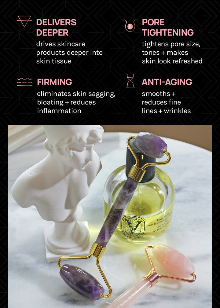Double Roller Facial Massaging Tool - Aoa Pro