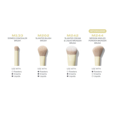 Buttery Blends 4pcs Face Brush Set - Morphe