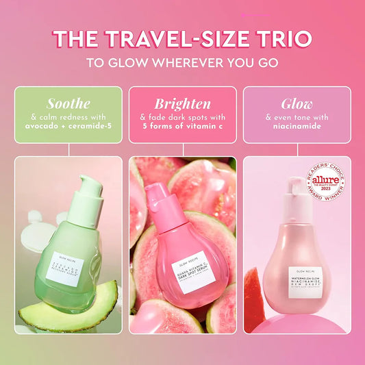 Soothe, Brighten & Glow Mini Trio - Glow Recipe