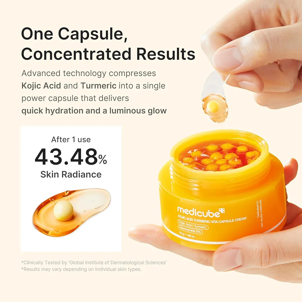 Kojic Acid Turmeric Vita Capsule Cream - Medicube