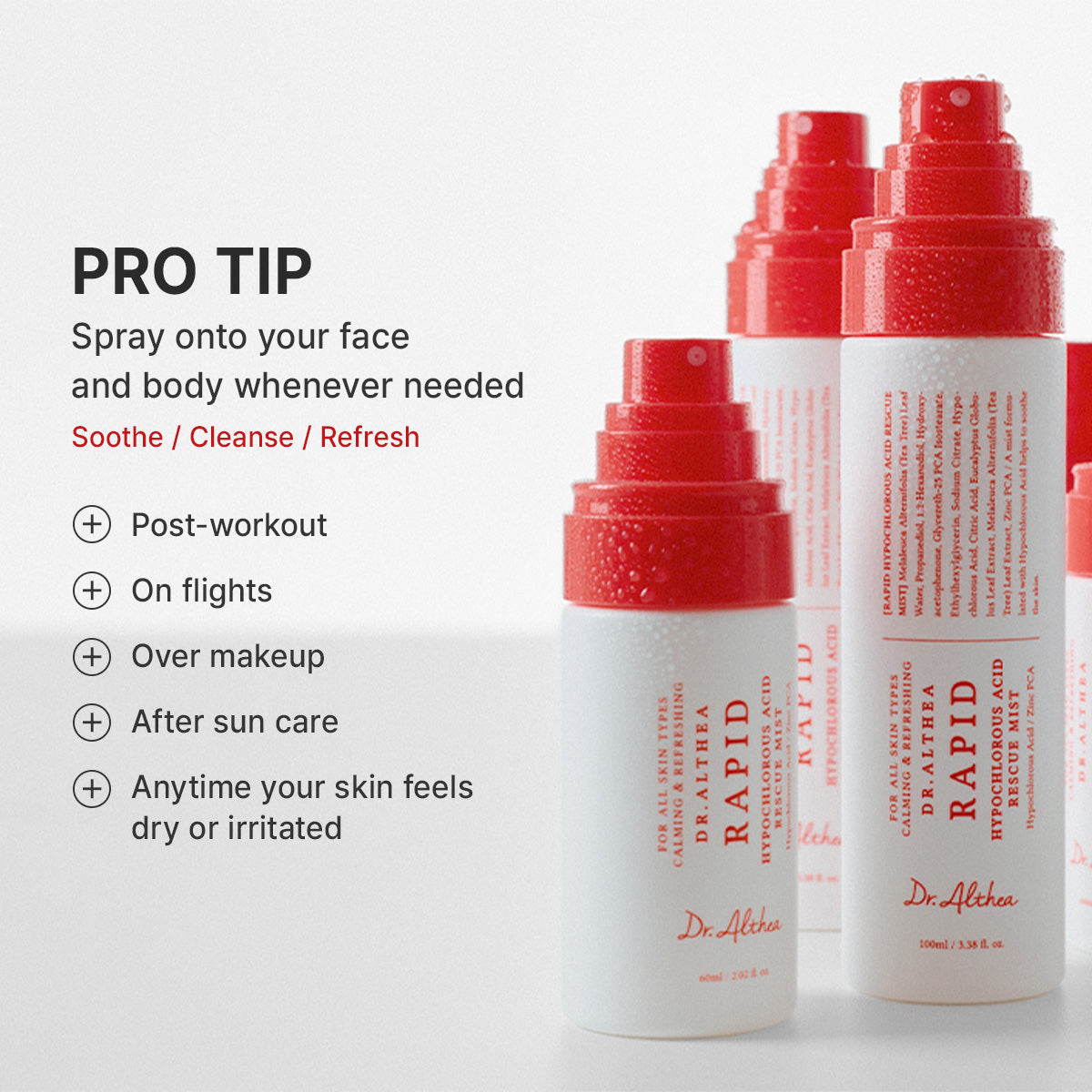 Rapid Hipochlorous Acid Rescue Mist - Dr. Althea