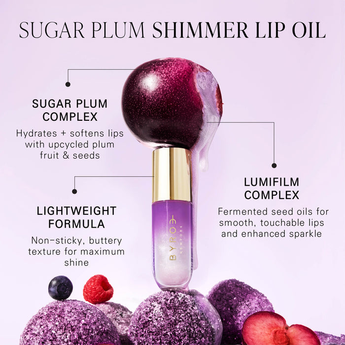 Limited Edition Sugar Plum Shimmer Lip Oil - Byroy New York