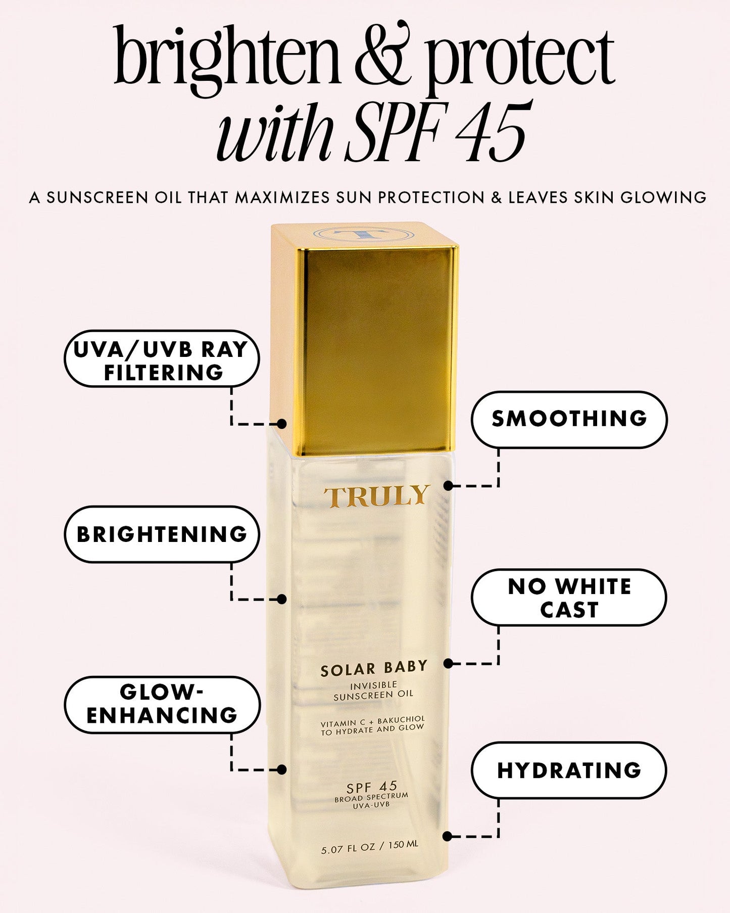 Solar Baby Invisible Sunscreen Oil Spf 45 - Truly
