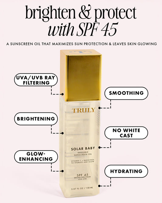 Solar Baby Invisible Sunscreen Oil Spf 45 - Truly