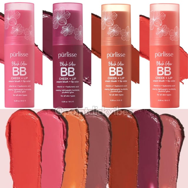 Cheek +Lip Blush Glow BB - Purlisse