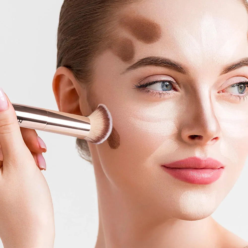 Dual Ended Complexion Brush - Kiss