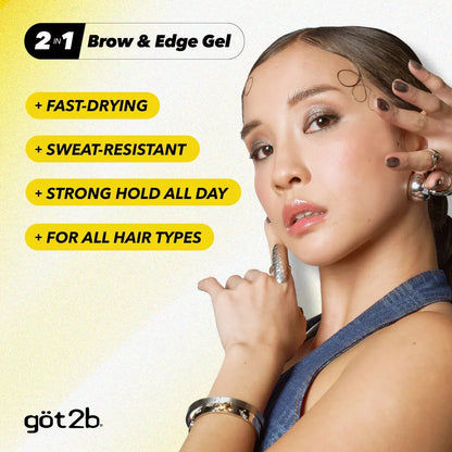 Brow & Edge Gel 2 in 1 - Got2B