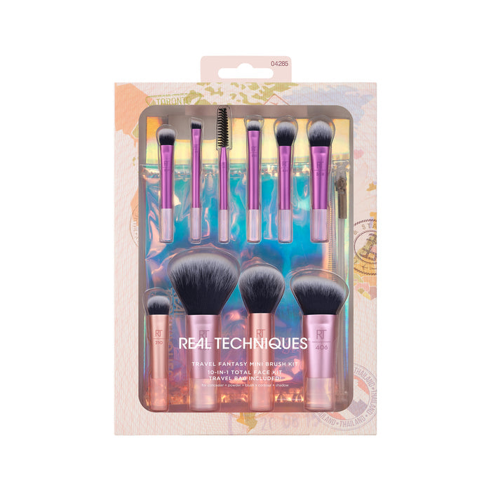 Travel Fantasy Mini Brush 10-In-1 Total Face Kit - Real Techniques