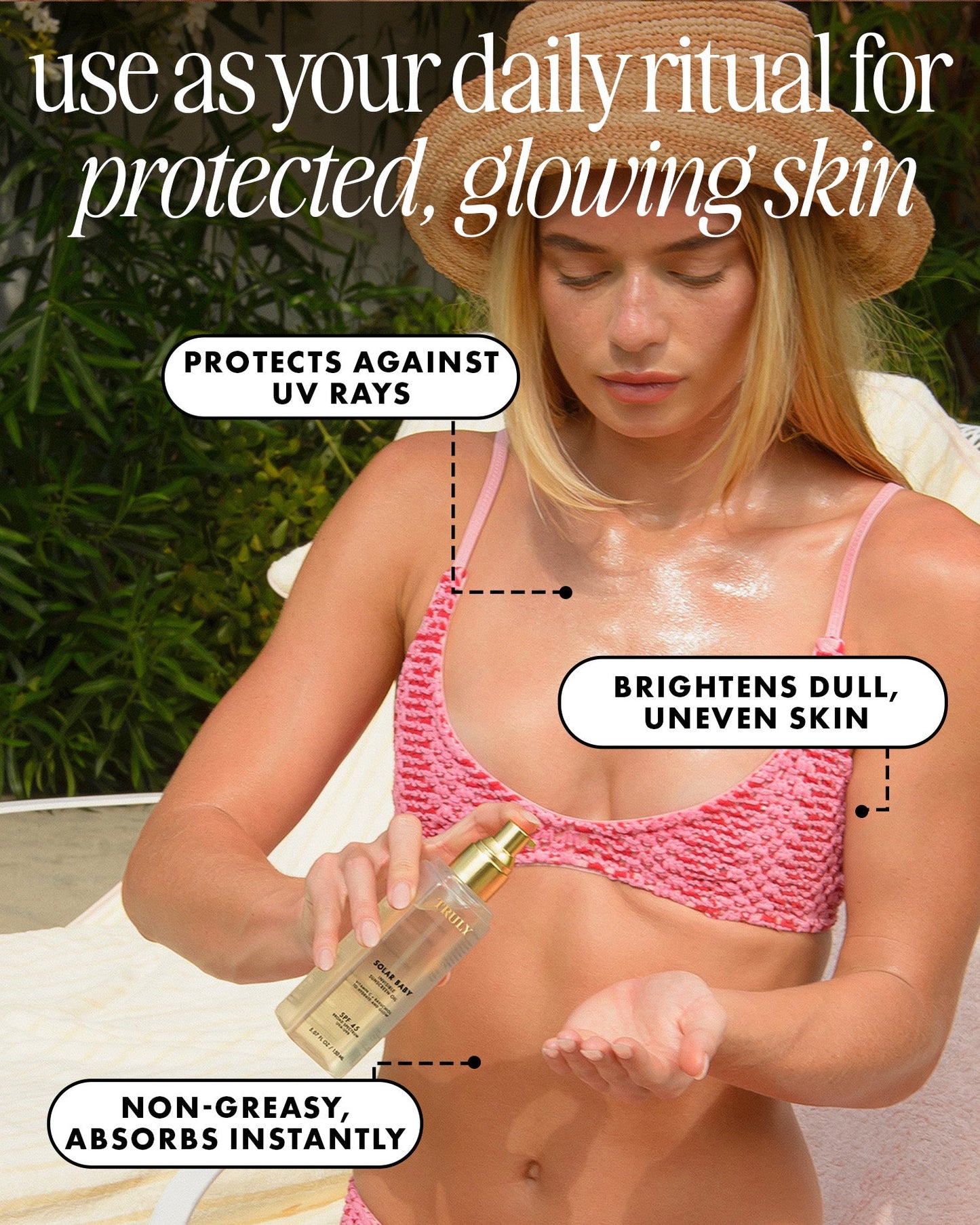 Solar Baby Invisible Sunscreen Oil Spf 45 - Truly
