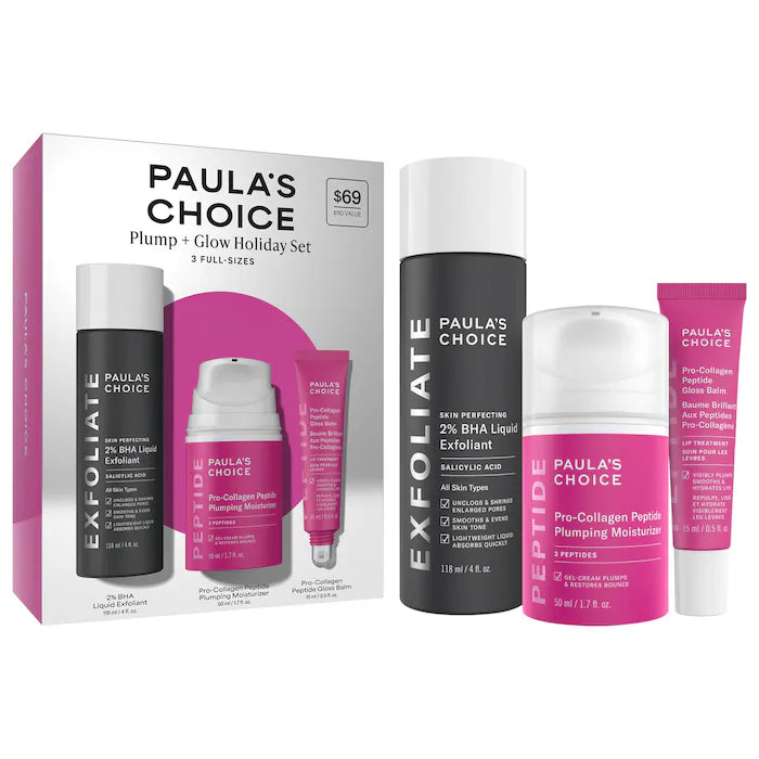 Plump+Glow Holiday Set 3 Full Sizes - Paulas Choice