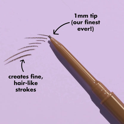 Micro Fine Brow Pencil 1 Mm Tip Waterproof & Smudge Resistant - Elf