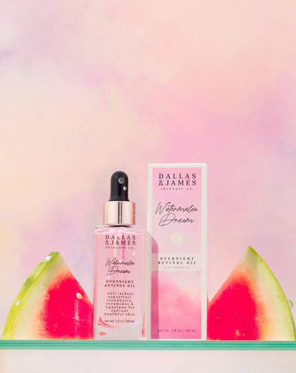 Watermelon Dreams Over Night Retinol Oil - Dallas & James Skincare Có.