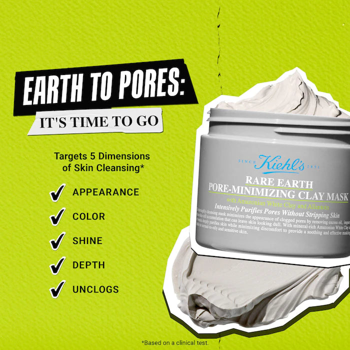 Rare Earth Pore-Minimizing Clay Mask - Kiehls