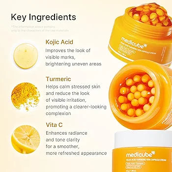 Kojic Acid Turmeric Vita Capsule Cream - Medicube