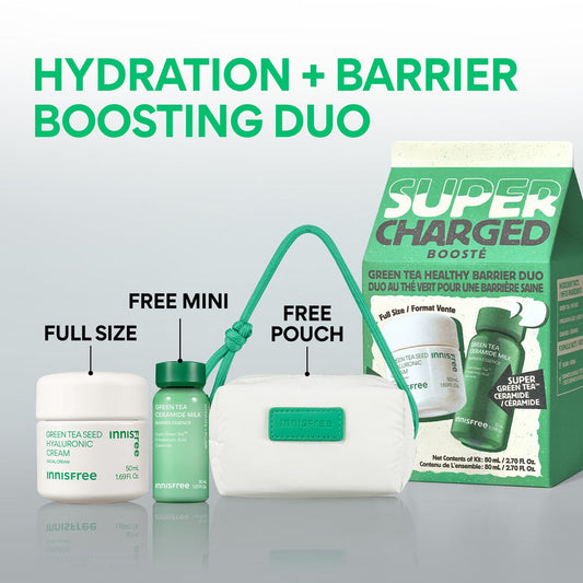 Super Charged Boooste Green Tea Healthy Barrier Duo - Innisfree