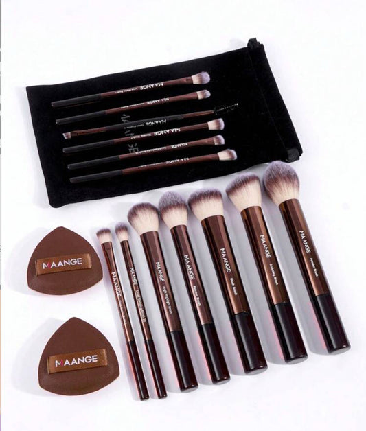 Makeup Professional Brush Set 15pcs - Maange