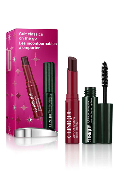 Cult Classics on the Go: Mascara + Black Honey Mini Lip Gift - Clinique