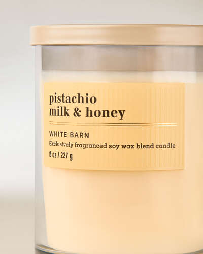 Pistachio Milk & Honey 1 Wick Candle - Bath & Body Works