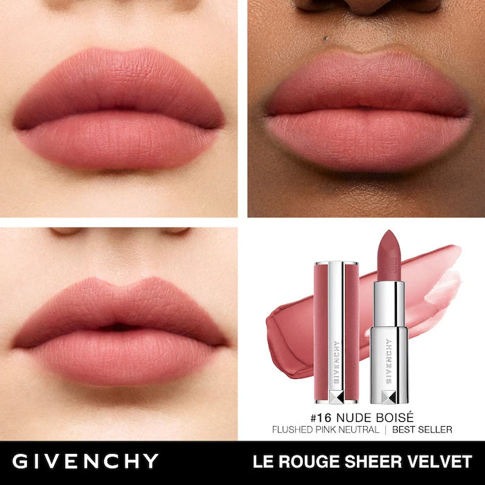 Le Rouge Sheer Velvet Matte  Refillable Lipstick - Givenchy  Beauty
