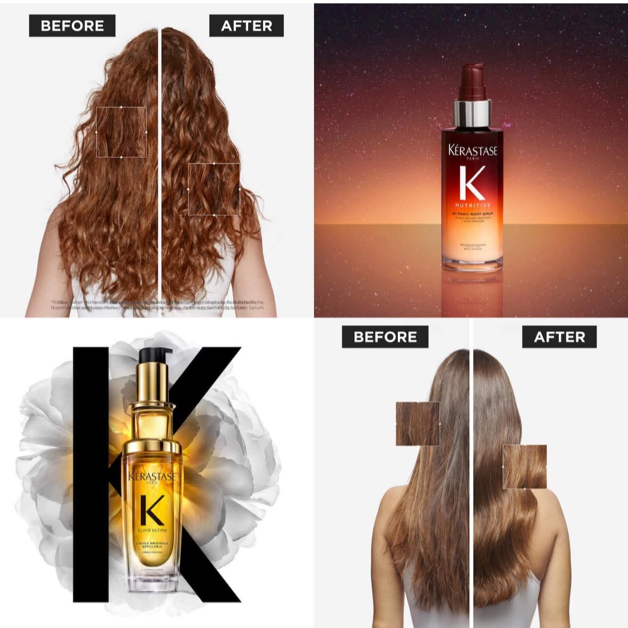Mini Elixir Ultime Hair Oil & 8H Magic Night Serum Hair Gift Set - Kérastase Paris