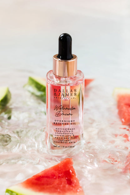 Watermelon Dreams Over Night Retinol Oil - Dallas & James Skincare Có.
