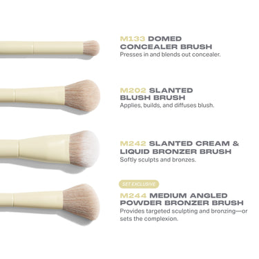 Buttery Blends 4pcs Face Brush Set - Morphe