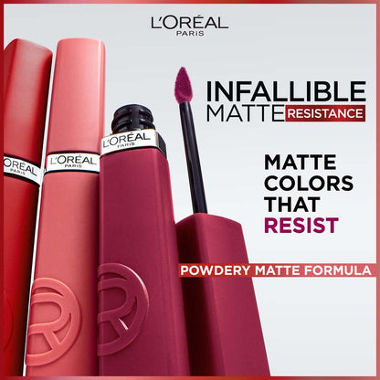 Matte Resistance Liquid Lipstick For All Day Matte Color - Loreal