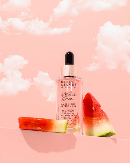 Watermelon Dreams Over Night Retinol Oil - Dallas & James Skincare Có.