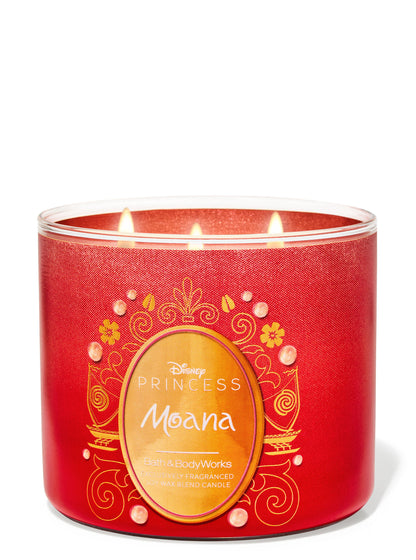 Disney Princess Moana 3 Wick Candle  Bath  & Body Works