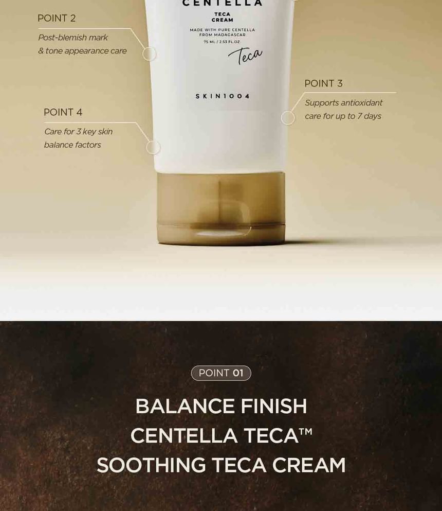 Madagascar Centella Teca Cream - Skin 1004