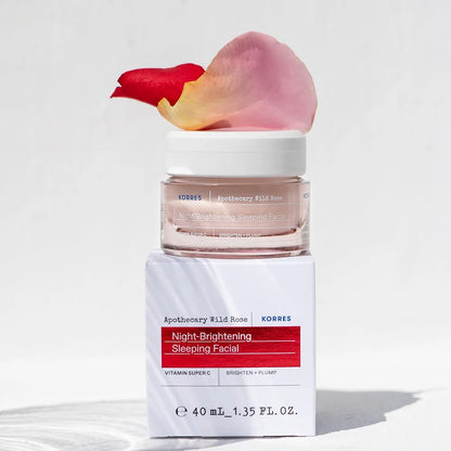 Night Brightening Sleeping Facial - Apothecary Wild Rose - Korres