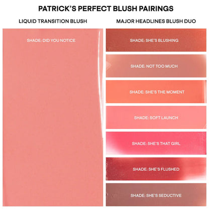 Liquid Transition Brightening Blush - Patrick Ta For Face