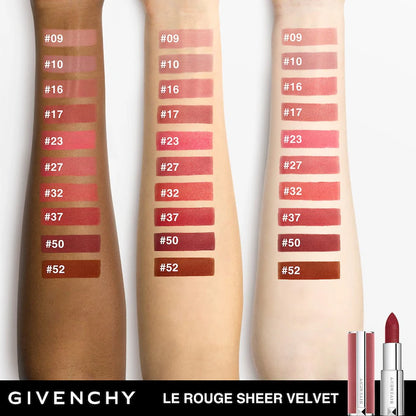 Le Rouge Sheer Velvet Matte  Refillable Lipstick - Givenchy  Beauty