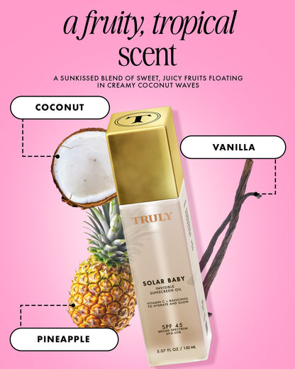 Solar Baby Invisible Sunscreen Oil Spf 45 - Truly