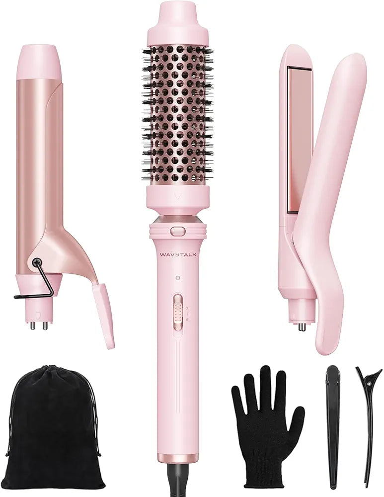 Multi Curl 3 in 1 Curling  Iron Set Pink - Wavytalk
