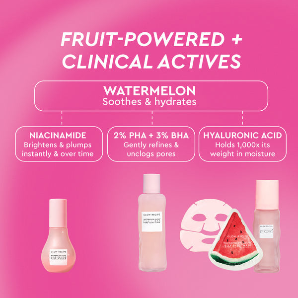 Watermelon Glow Dewy Skin Routine - Glow Recipe