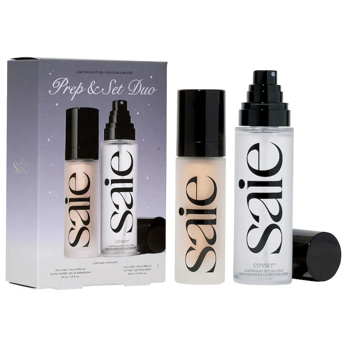Prep & Set Duo Glowy Super gel & CitySet Gift Set - Saie