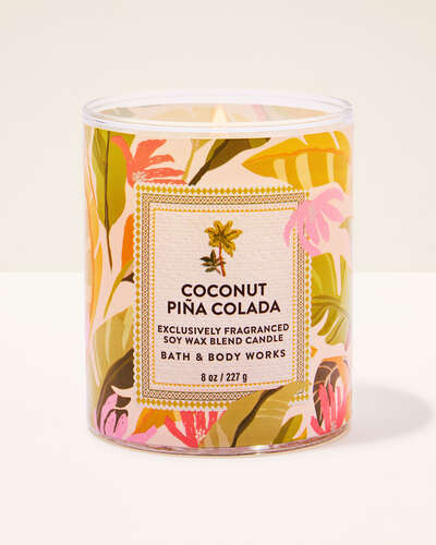 Coconut Piña Colada 1 Wick Candle - Bath & Body Works