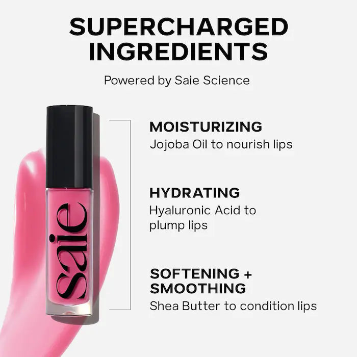 GlossyBounce Hydrating Lip Oil - Saie