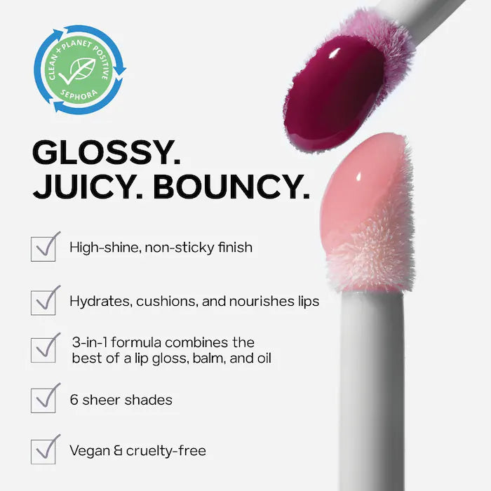 GlossyBounce Hydrating Lip Oil - Saie