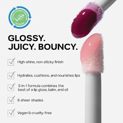 GlossyBounce Hydrating Lip Oil - Saie