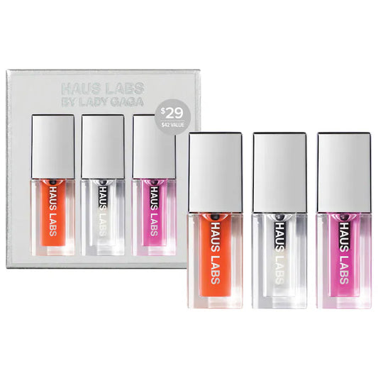 Mini PHD Hybrid Lip Oil Trio - Haus Labs By Laby Gaga